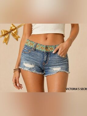 Victoria’s Secret Sz 2 ViS Distressed Hipster Medium Wash